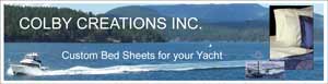 Colby Creations, Inc. custom sewn boat and Yacht sheets.